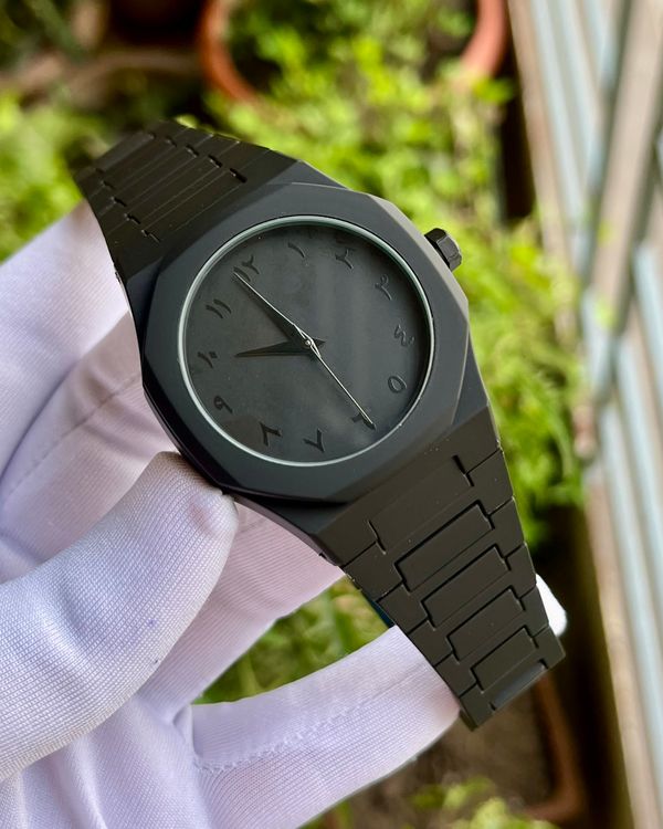 Pack of 2 Arabic Aura Watches – Black & White